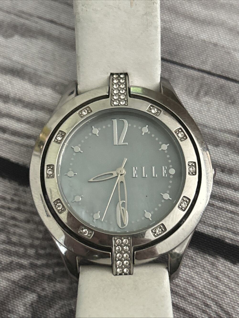 Elle Mother Of Pearl Dial Silver Tone Women’s Quartz Watch